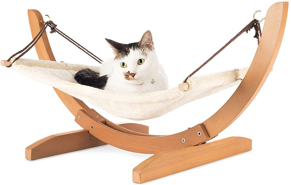 Luxury Cat Hammock - Large Soft Plush Cat Bed