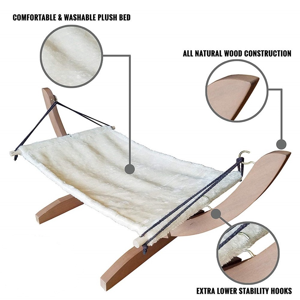 Luxury Cat Hammock - Large Soft Plush Cat Bed