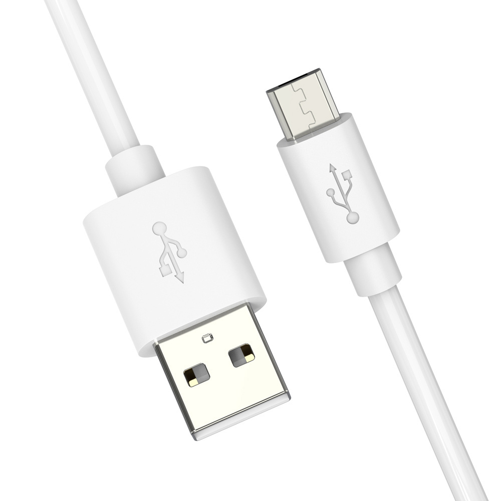 1m white micro USB cable for Android Samsung Galaxy sync charging cable retail