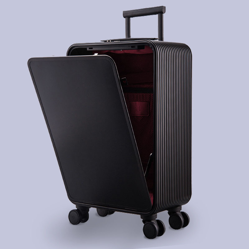 Wholesale Hard side Travelling Check In Trolley Luggage Aluminum Metal Suitcase