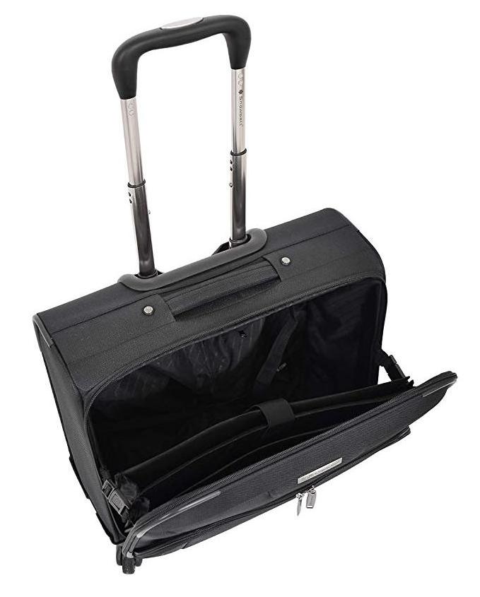 4 Wheel Hand Luggage Briefcase Flight Cabin Trolley Soft Side Luggage Pilot Case