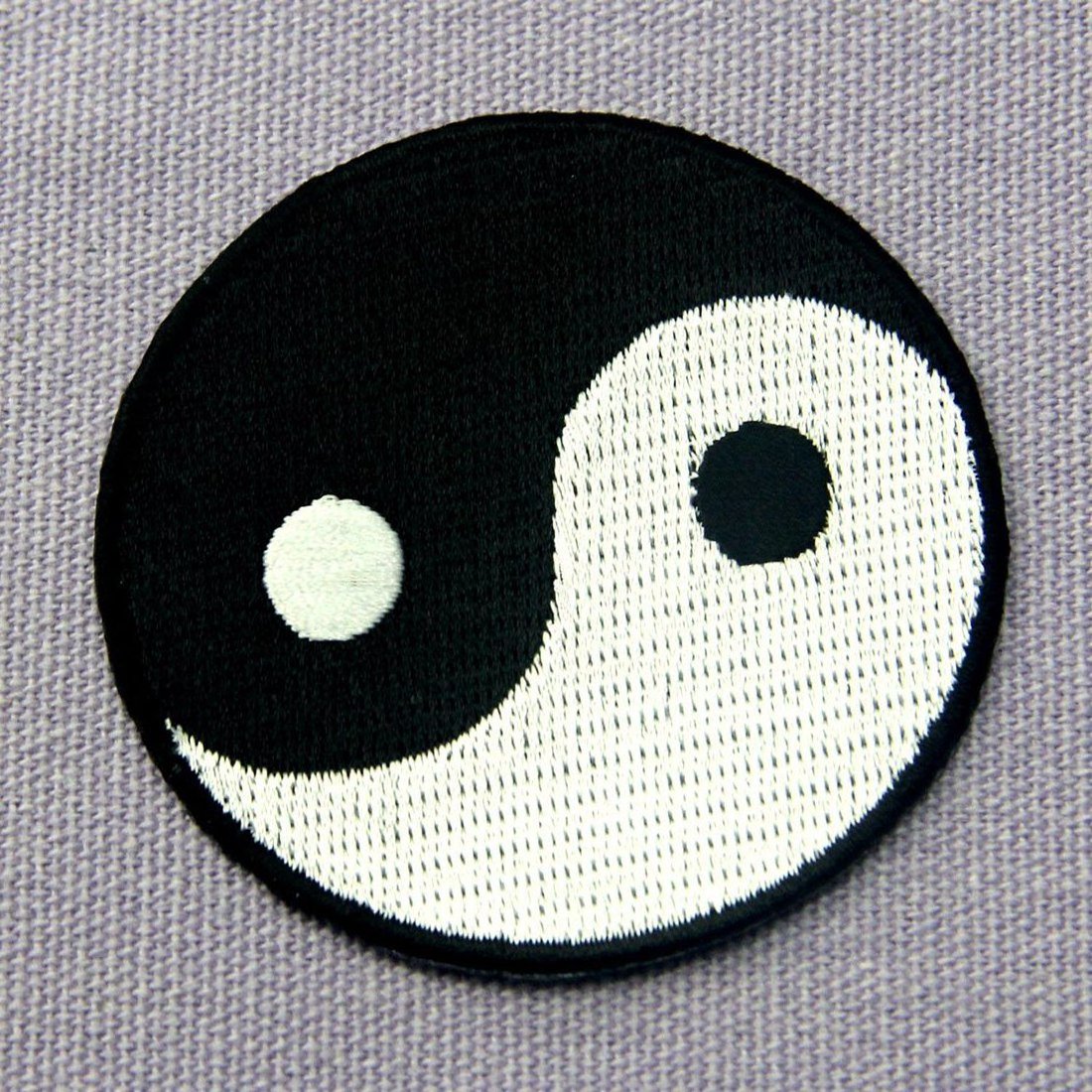 Yin Yang Chinese Taoism Symbol Embroidered Badge Iron On Sew On Embroidery Patch