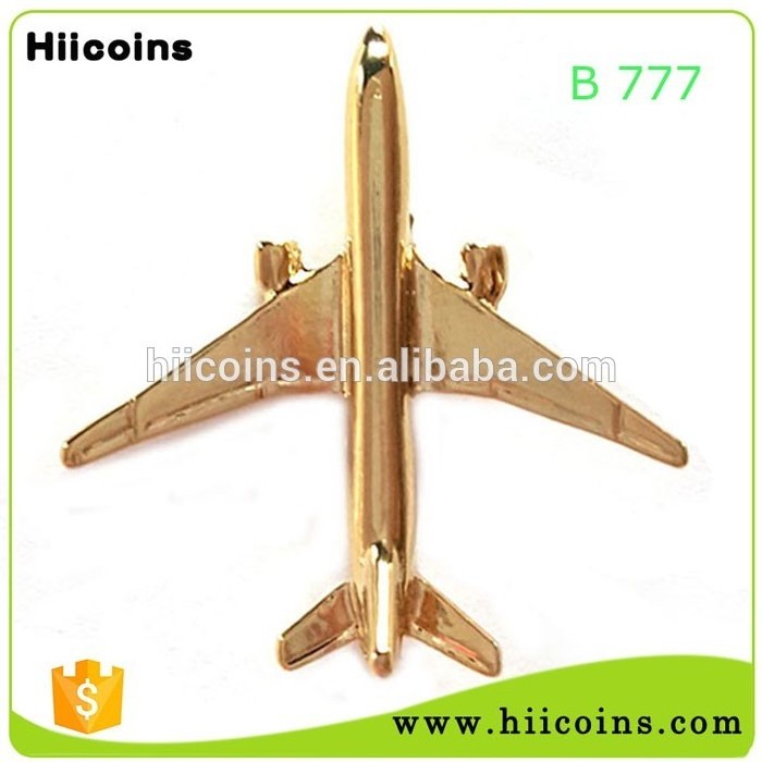 3D Boeing 777 helicopter lapel pin, aircraft lapel pin