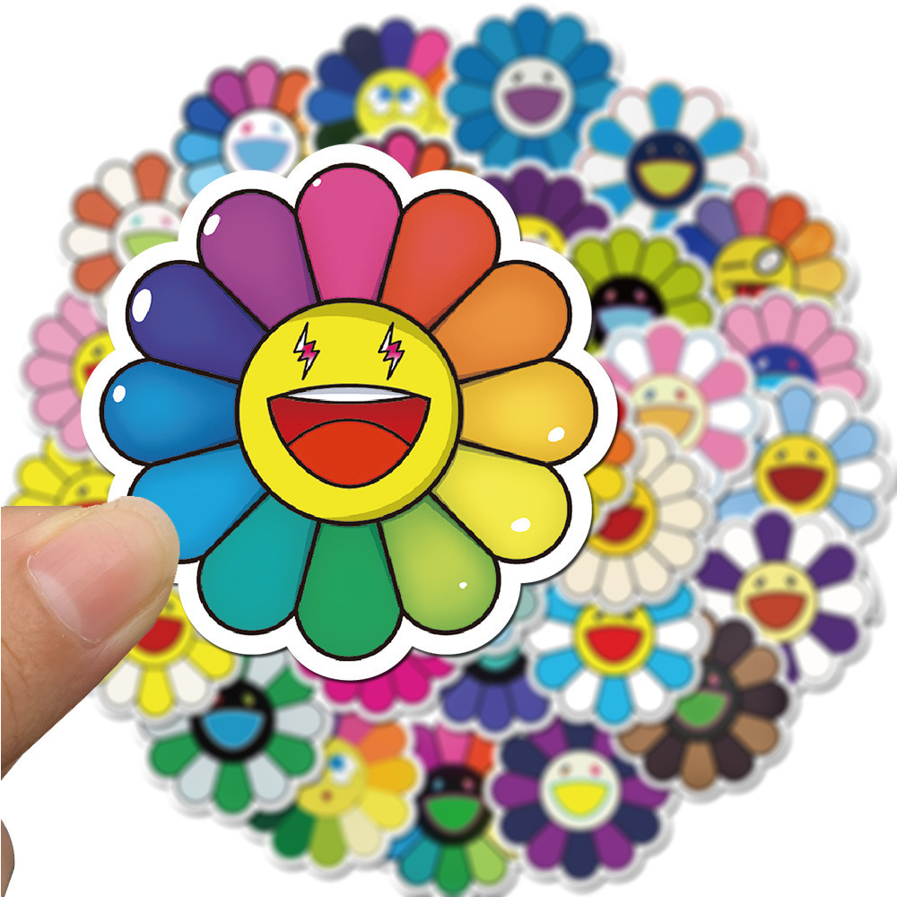 40 Pack Laptop Stickers Trendy Aesthetic Daisy Waterproof Stickers