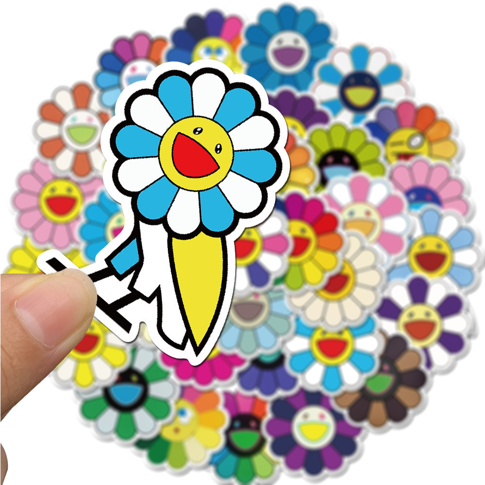 40 Pack Laptop Stickers Trendy Aesthetic Daisy Waterproof Stickers