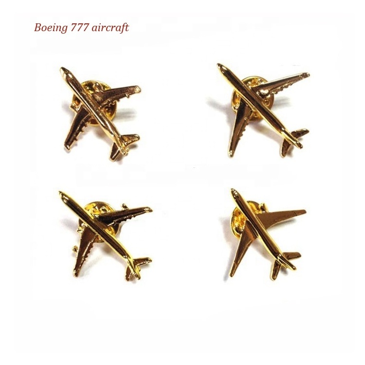 3D Boeing 777 helicopter lapel pin, aircraft lapel pin