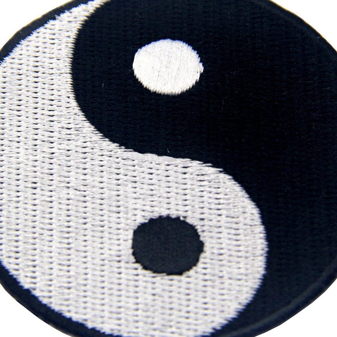 Yin Yang Chinese Taoism Symbol Embroidered Badge Iron On Sew On Embroidery Patch