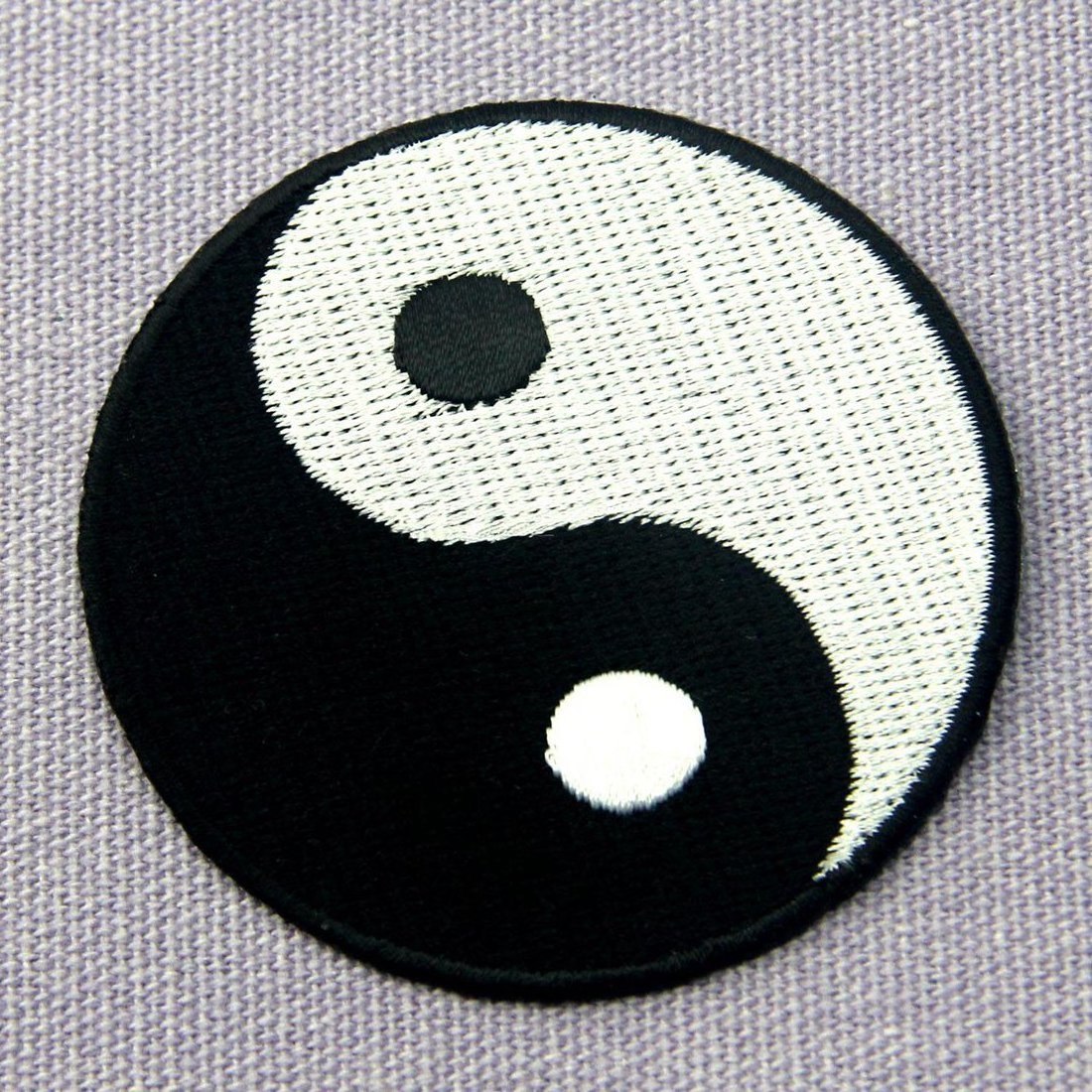 Yin Yang Chinese Taoism Symbol Embroidered Badge Iron On Sew On Embroidery Patch