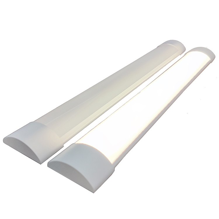 110lm/W Factory price Full PC  No Flicker LED Linear Fixture 2ft 4ft 18W 36W Batten Light