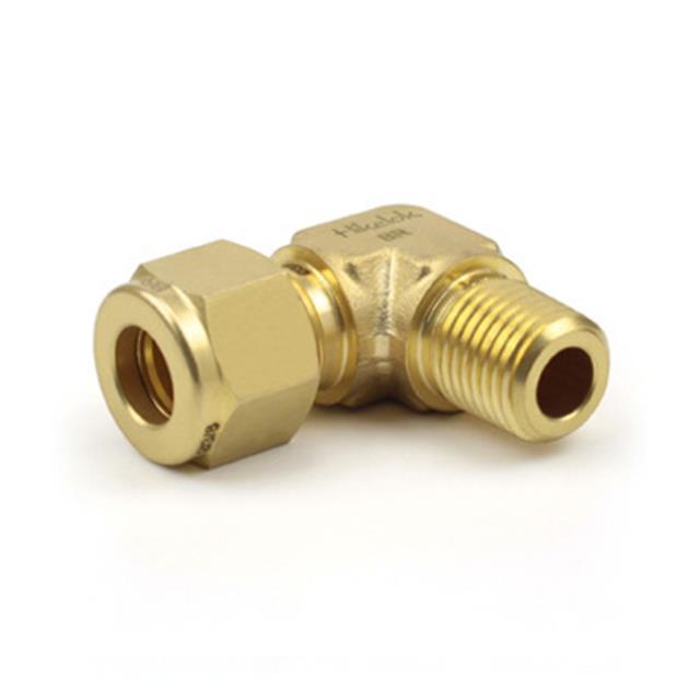 Swagelok Type Hikelok Stainless Steel Brass Double Ferrule Compression Tube Fittings Male Elbow