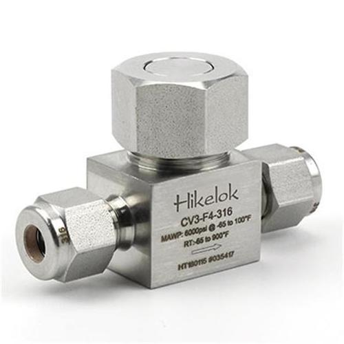 Swagelok type high pressure 6000 psi stainless steel 1/4'' OD lift inline check valve springless one way valve non return valve