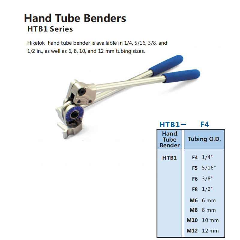 Swagelok Type Stainless Steel Manual Hand Tube Bender 1/4 in 1/2 inch 6mm to 12mm Pipe Benders