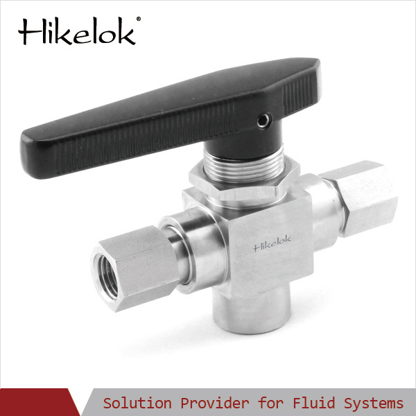 Swagelok Type Hikelok 6000psig High Pressure Stainless Steel 2 Way 3 Way Ball Valve