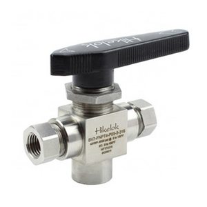 Hikelok 6000 psig Stainless Steel 2 3 Way Ball Valves Hydraulic Air 2" 1/2 1/4 3/8  inch Ball Valve