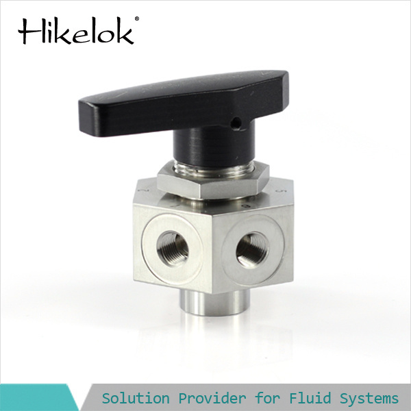 Hikelok 3 4 5 6 7 Way Ball Valve 316 Stainless Steel PTFE Seat Female Male ISO BSPP 1/2 in 3/4inch  Ball Valves