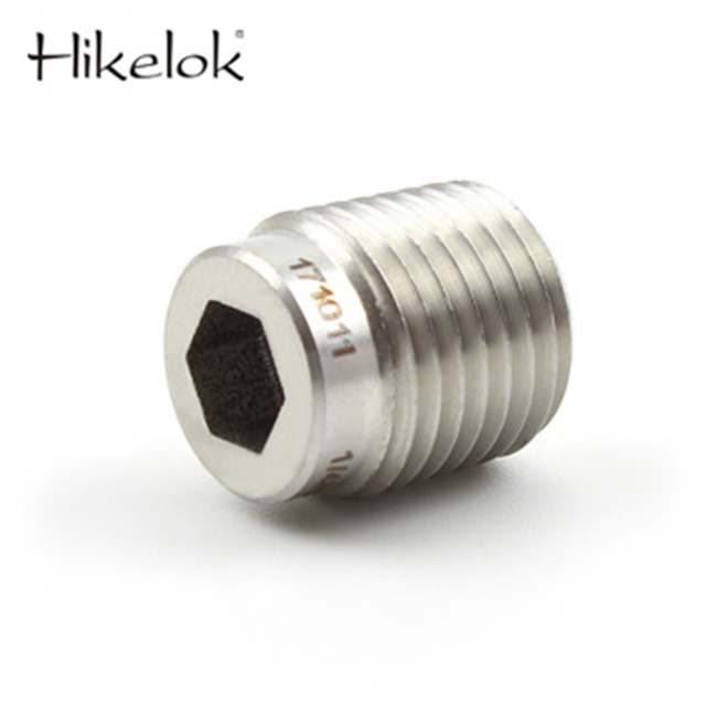 Hikelok 316 Stainless Steel Pipe Plug And Hollow Hex Plugs Male NPT Thread Brass Alloy 1/16 in To 2 in Pipe Plugs Fittings