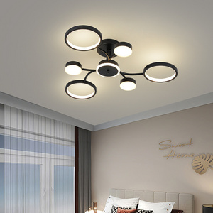 DOPWII Nordic ceiling lamp bedroom living room study fashion creative circle ceiling lamp led home lighting