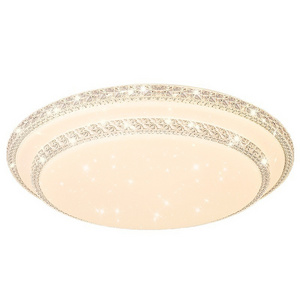 DOPWII New style atmospheric acrylic round bedroom 24w remote control stepless dimming LED ceiling light for living room