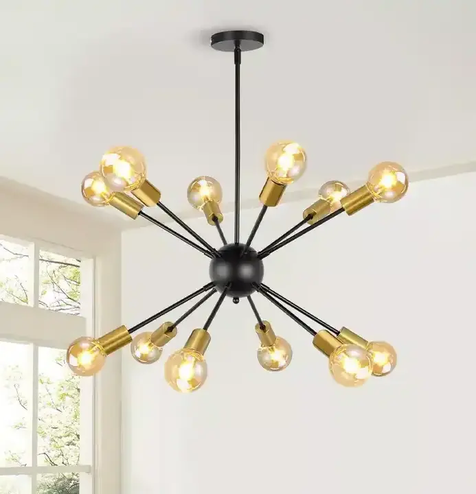 DOPWII Modern Lustre Chandeliers Living Room Ceiling E27 LED Adjustable Ball Glass Hanging Lamp Dining Room Lighting Fixtures