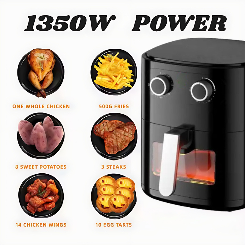 Hot Sale 5L Multi-Function Oil Fryer Machine Electric Fish Frying Machine Oil Free Health Air Fryer