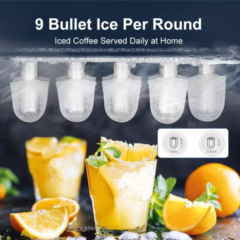 Wholesale Countertop Automatic 2 Bullet Ice Makers Making Small Mini Portable Home Machines Ice Maker