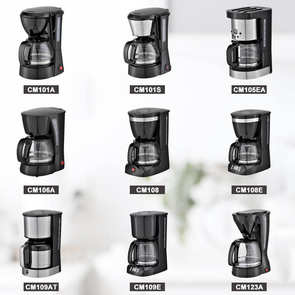 Electric Travel Drip Coffee Maker With Programmable Delayed Function and Brew System