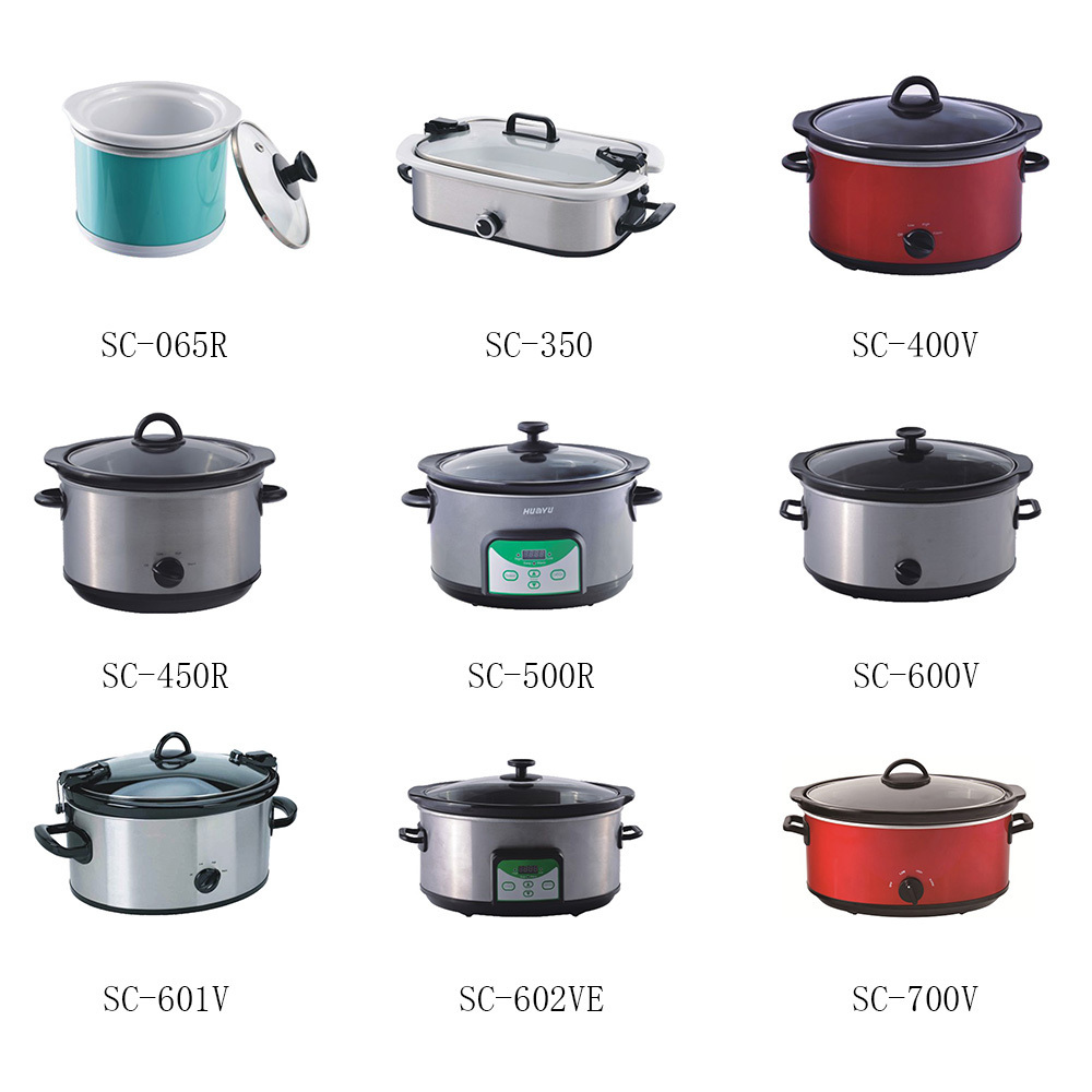 Electric mini round 1.5QT slow cooker with modern design