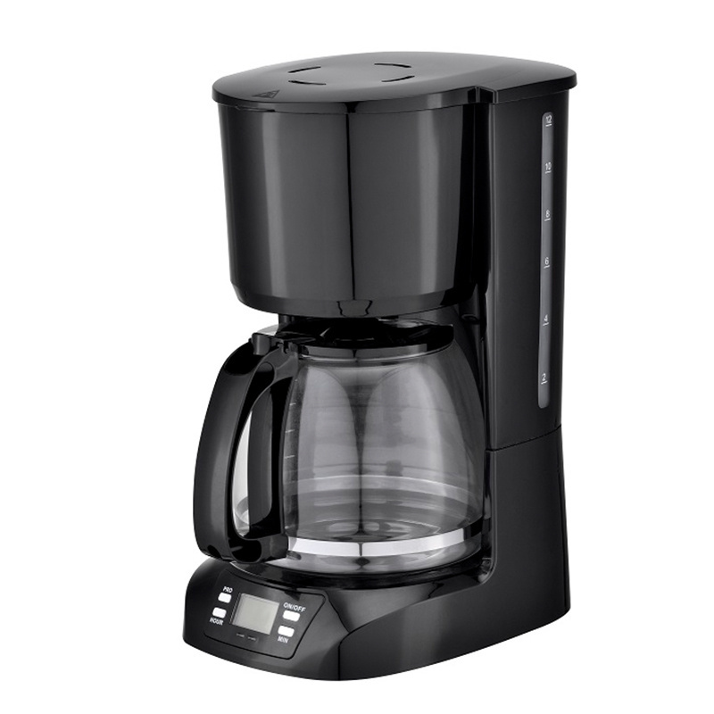 Electric Drip Coffee Maker Machine with Digital Panel Programmable Function Price Small