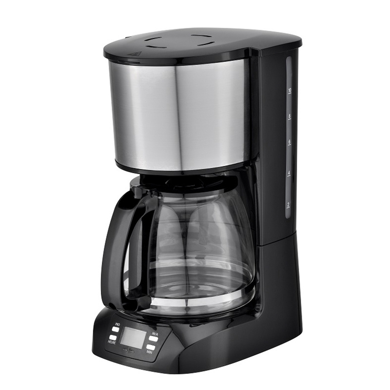 Electric Drip Coffee Maker Machine with Digital Panel Programmable Function Price Small