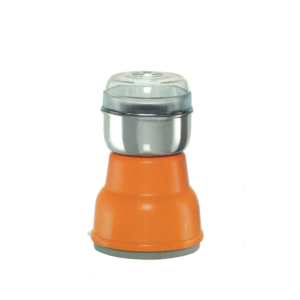 Mini home electric coffee grinder and coffee mill with safety lock