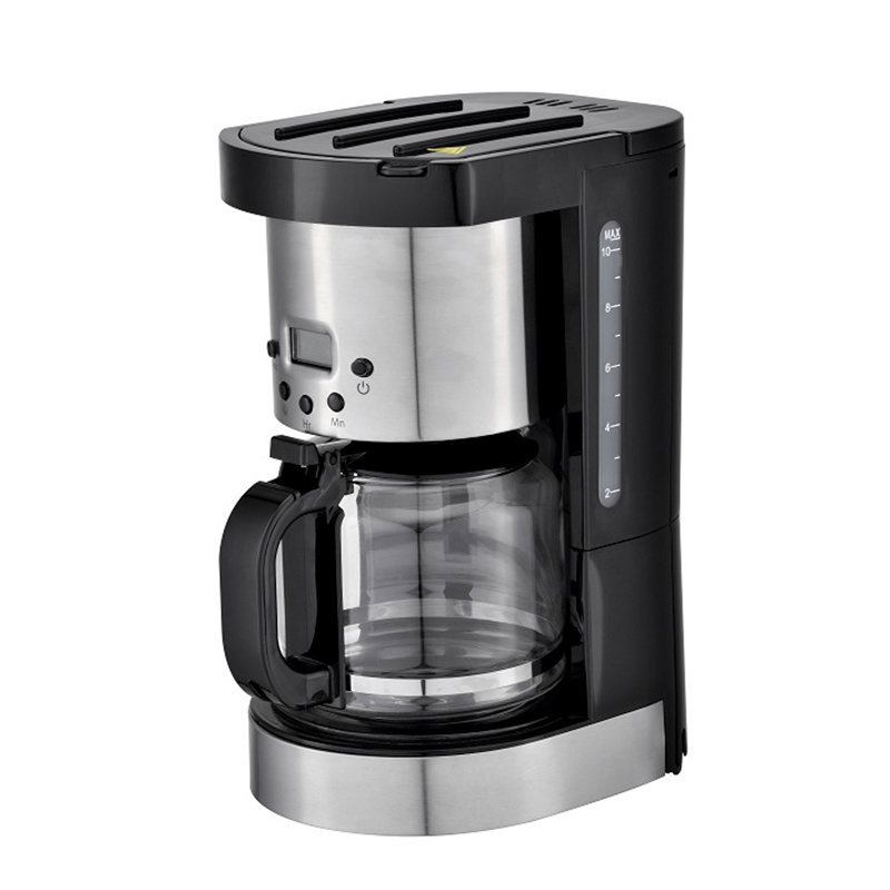 Electric Drip Coffee Maker Machine with Digital Panel Programmable Function Price Small