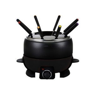 Household High Quality 800W 8 Fondue Fork 1.5L Cheese Fondue Maker Melting Pot Fruit Electric Fondue Set