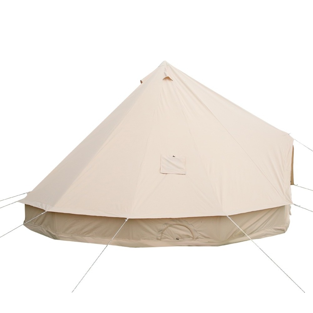 Luxury family glamping outdoor large canvas heavy duty bell tent waterproofing with stove hole