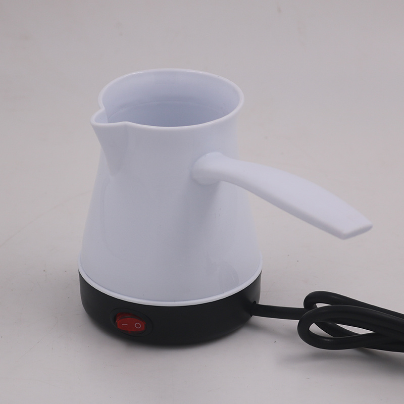 Mini Portable Electric Coffee Pot Machine Turkish Coffee Maker with Plastic or Glass Body