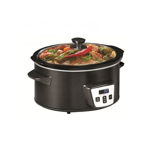 electric stainless steel hot sale slow cooker with high quality ceramic pot for home restaurant