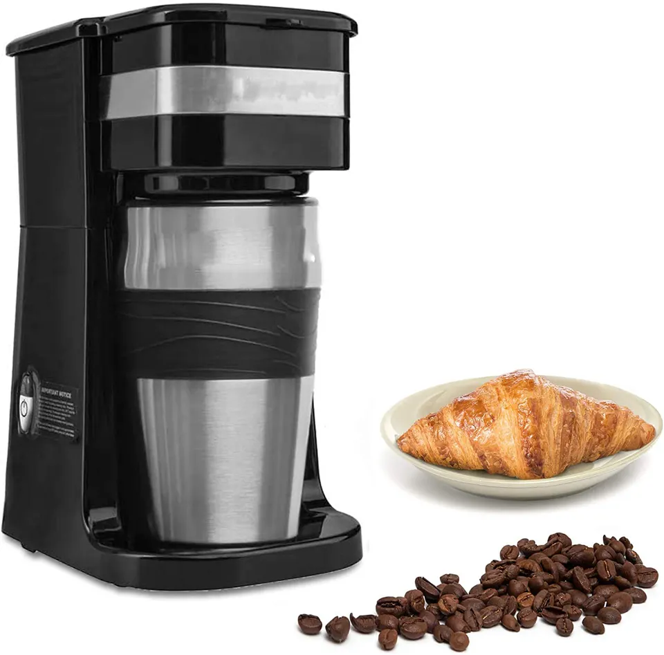 0.42L Electric Coffee machine with 1cup  1Single cup coffee maker with 0.42ml travel mug