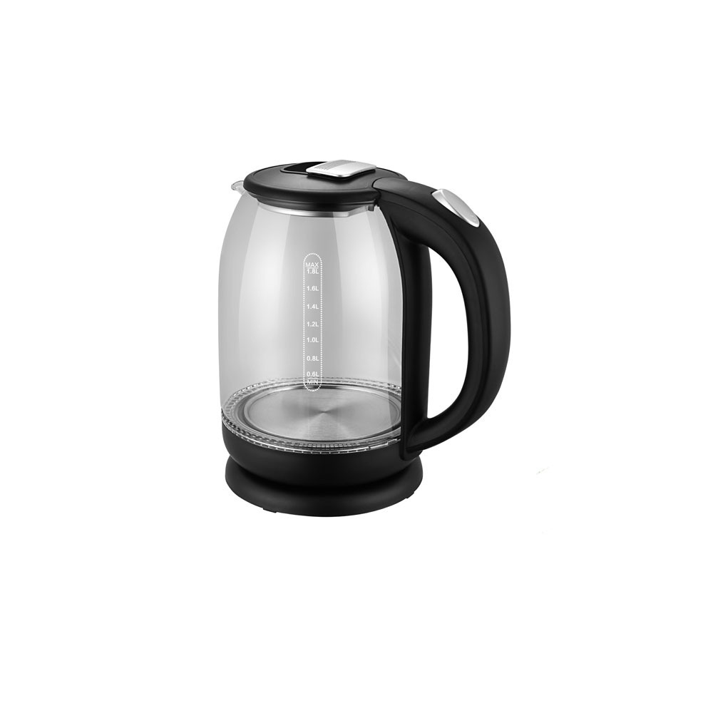 Electric hot water kettle with glass material