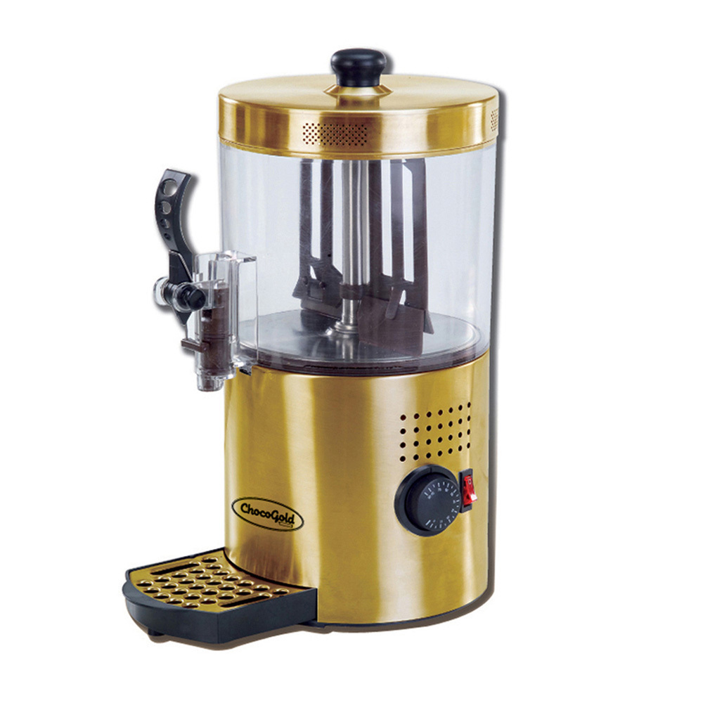 Silver automatic hot chocolate/coffee/milk drinking dispenser