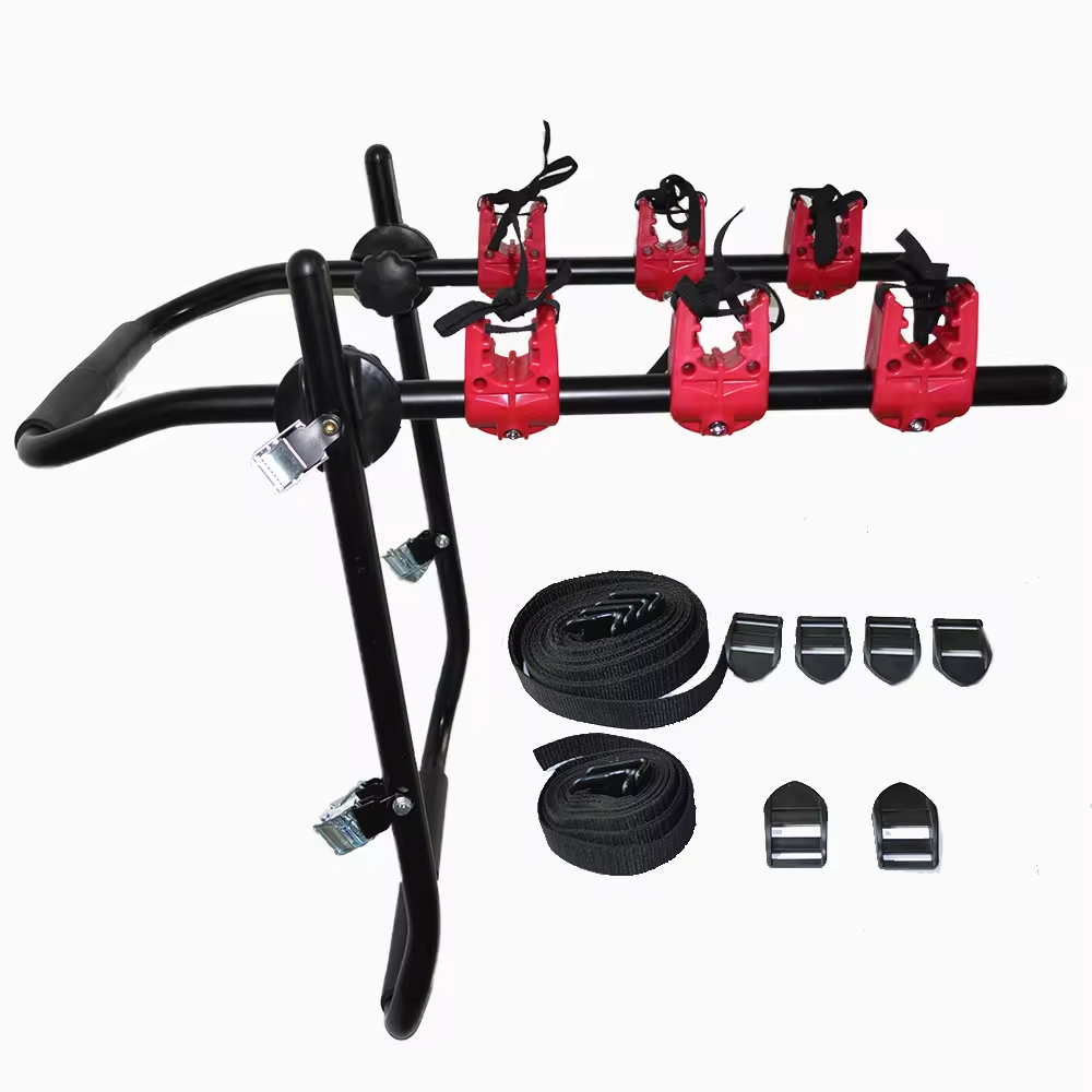 Mountain bike outdoor travel transport rack Steel car rear bike rack can hold three bicycles bike carrier