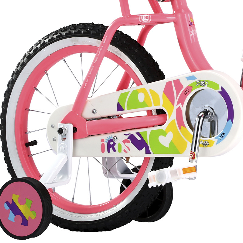 Children bicycle 16 Inch Pink Girls Bike For Kids With Basket And Training Wheels no back seat 2-12 Years