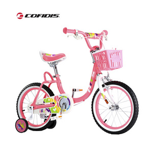 Children bicycle 16 Inch Pink Girls Bike For Kids With Basket And Training Wheels no back seat 2-12 Years