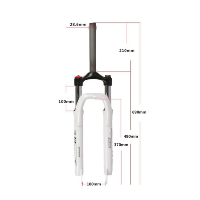 Carbon steel aluminum front fork rigid disc brake 20 22 24 26 27.5 inches mtb bike bicycle suspension fork