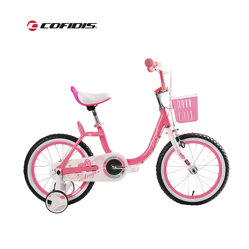 Children bicycle 16 Inch Pink Girls Bike For Kids With Basket And Training Wheels no back seat 2-12 Years