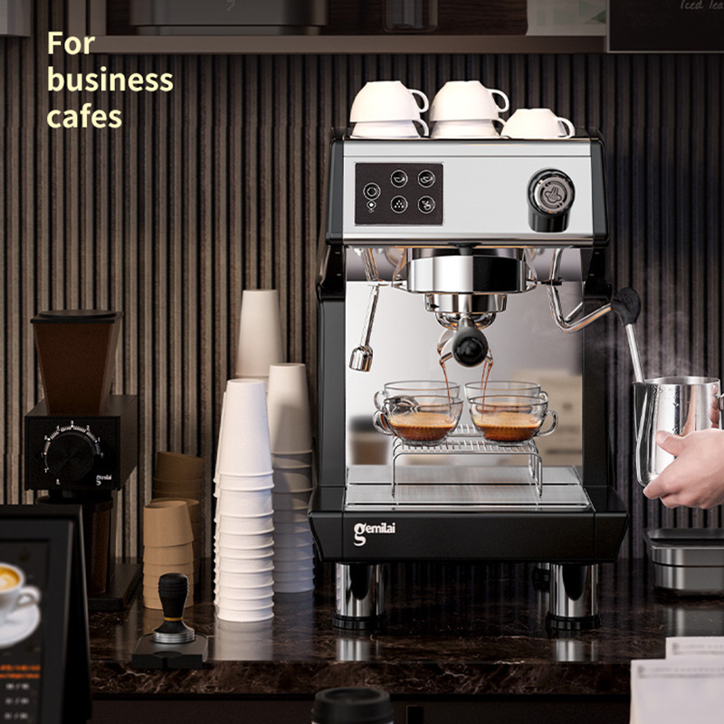 Factory Price Hot Sale Single Semi-automatic Coffee Machine Espresso Coffee Machine 15 Bar 2 System Coffee Maker