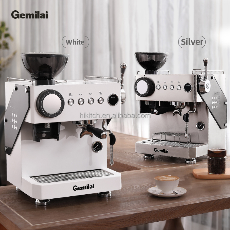 New CRM3812C commercial multi function espresso coffee machine with built in grinder 60mm flat burr 15 bar fresh coffee maker