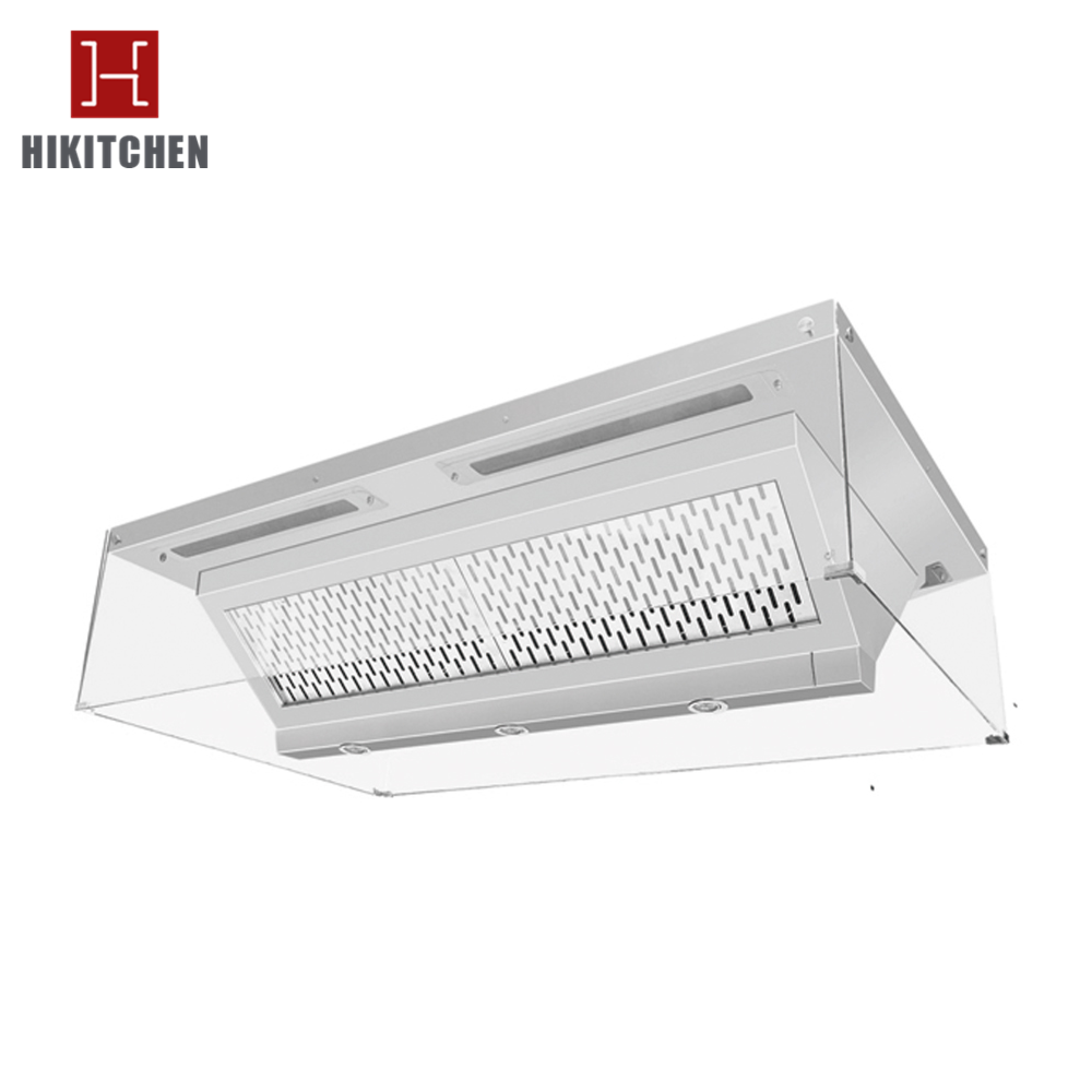 Manufactory Direct Motor stainless steel chimeny island hood range exhaust hood