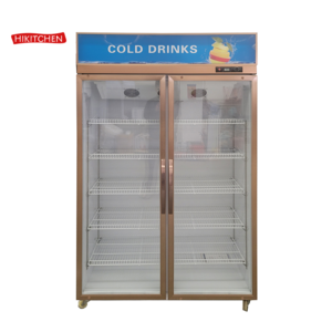 Commercial Kitchen Freezer / Refrigerator Fridge / Restaurant Upright Chiller Freezer and Display Refrigerator Drinks Cooling