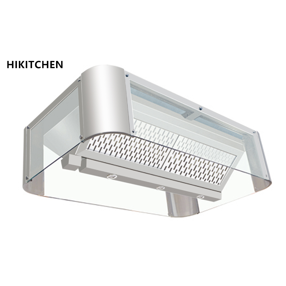 Manufactory Direct Motor stainless steel chimeny island hood range exhaust hood