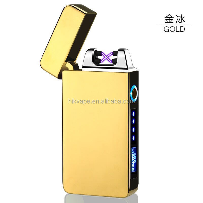 2023 hot sale cheap cigarette cigar USB dual arc electronic charging lighter