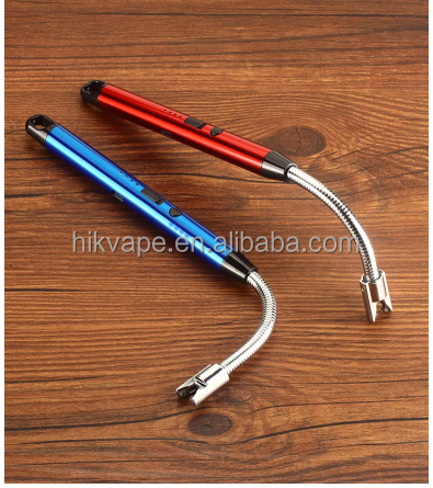 Long Stick Plasma Candle Lighter Rechargeable Electric BBQ Lighter Custom USB Arc Kitchen Lighter for Outdoor Camping